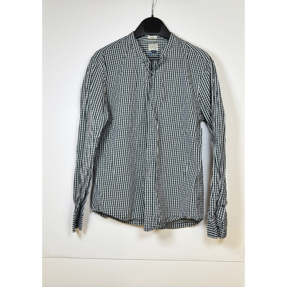 J.Crew Classic Fit Shirt Mens‎ XL Multicolor Gingham Check Stretch Button Down